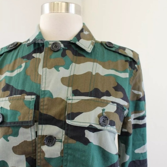 J Crew Camouflage Utility Shirt Jacket - Picture 2 of 6